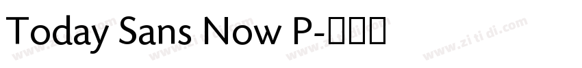 Today Sans Now P字体转换 Today Sans Now P字体转换